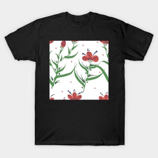 Elegance Seamless pattern with flowers T-Shirt